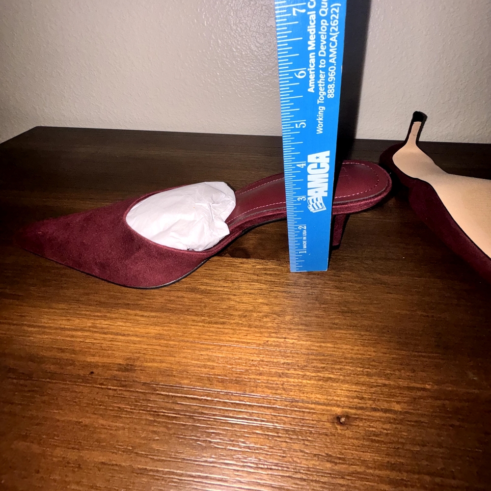 JustFab 2/$35 Bundle - Velvet Burgundy and Leopard Mules - Picture 3 of 4
